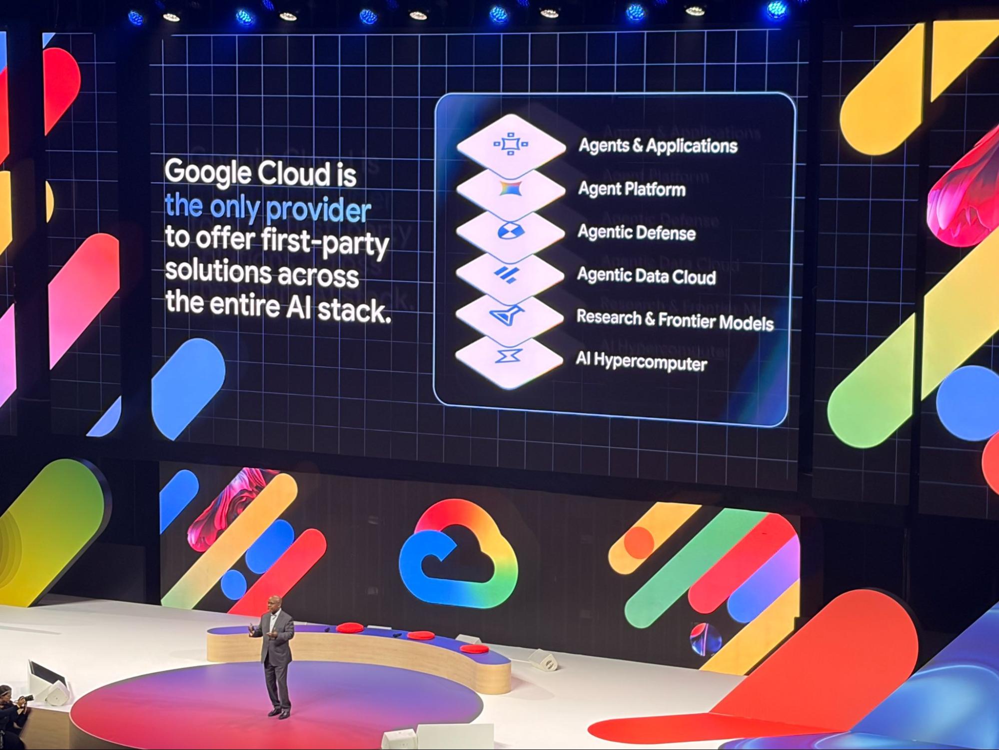 Hamidou Dia sur la scène du Google Cloud Summit