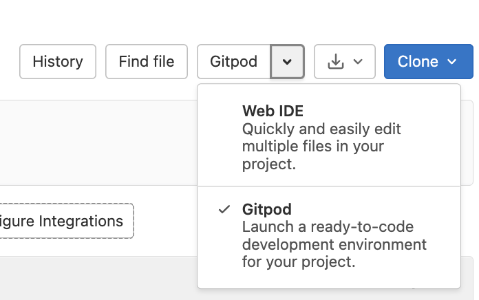 Web IDE + Gitpod